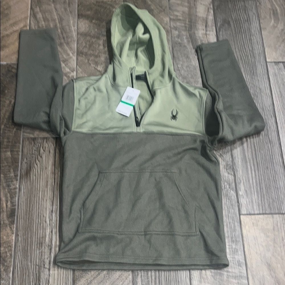 Spyder Olive Green Hooded Jacket